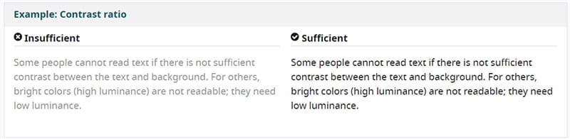 בדיקת ניגודיות בצבעי האתר