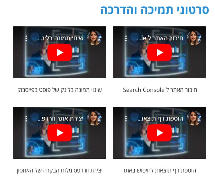 טקסט תיאור לסרטונים
