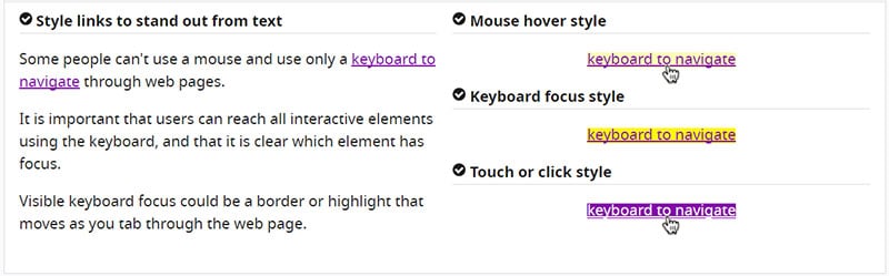 שימוש באלמנטים אינרקטיביים